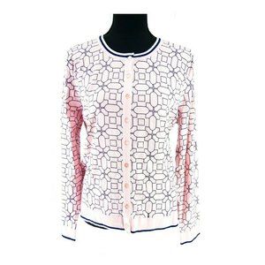 Geometric Pattern Elegant Cardigan Charter Club -